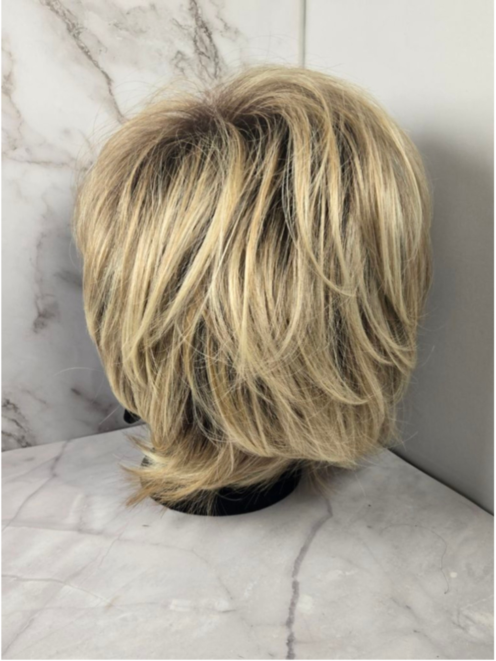 Hairdo Women's Instant Short Cut Wig - The Diplomat Style in Rooted Golden Wheat